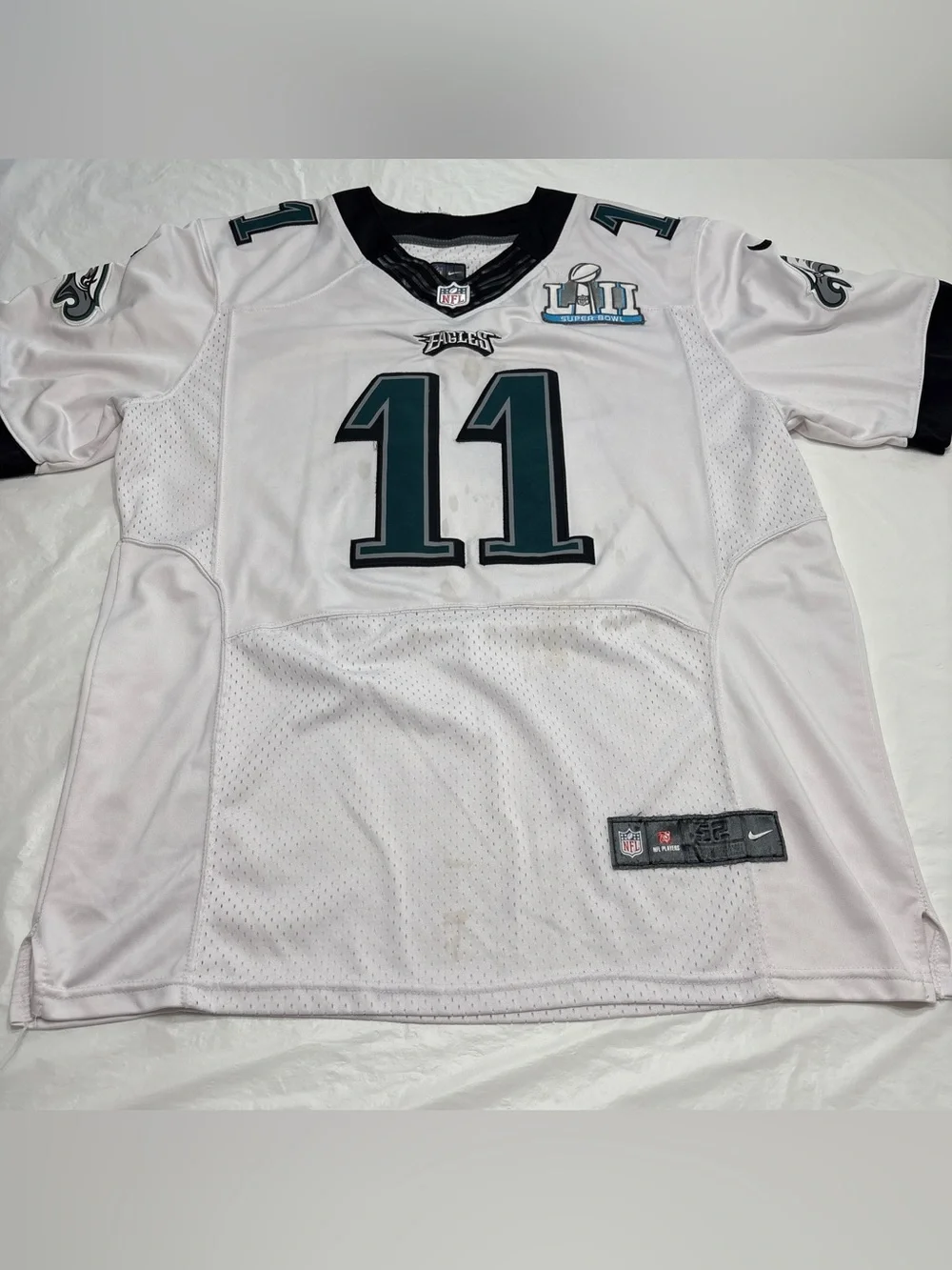 Nike Philadelphia Eagles #11 Carson Wentz Super Bowl LII Jersey Mens 52 XXL